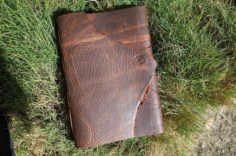 [Collector's Edition] portable wire-bound handmade leather book / PDA / Letters / diary / travel notebook / portable notebook ◆ N048 ◆ - สมุดบันทึก/สมุดปฏิทิน - หนังแท้ สีนำ้ตาล