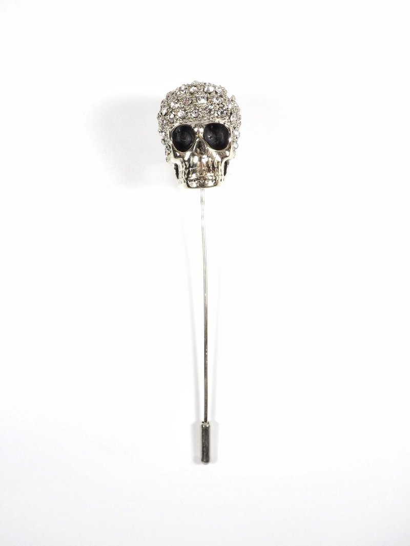 Diamond Head. Skull Lapel Pin. - 胸針 - 其他金屬 