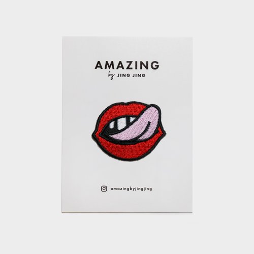 Amazing by Jing Jing Sticker布貼 - 紅唇