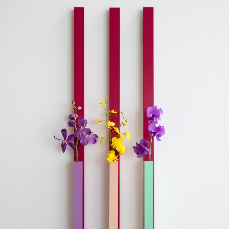 Two tone flower vase_Purple - เซรามิก - โลหะ สีม่วง