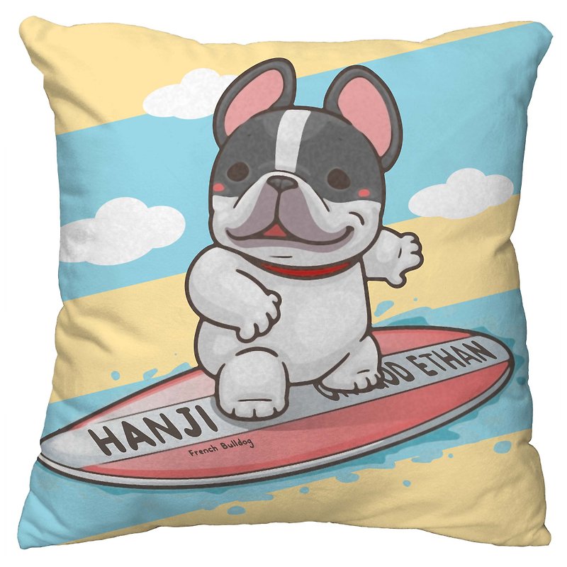 One Magic Fighting Hanji Series Pillow【Surfing Hanji】 - หมอน - ผ้าฝ้าย/ผ้าลินิน หลากหลายสี