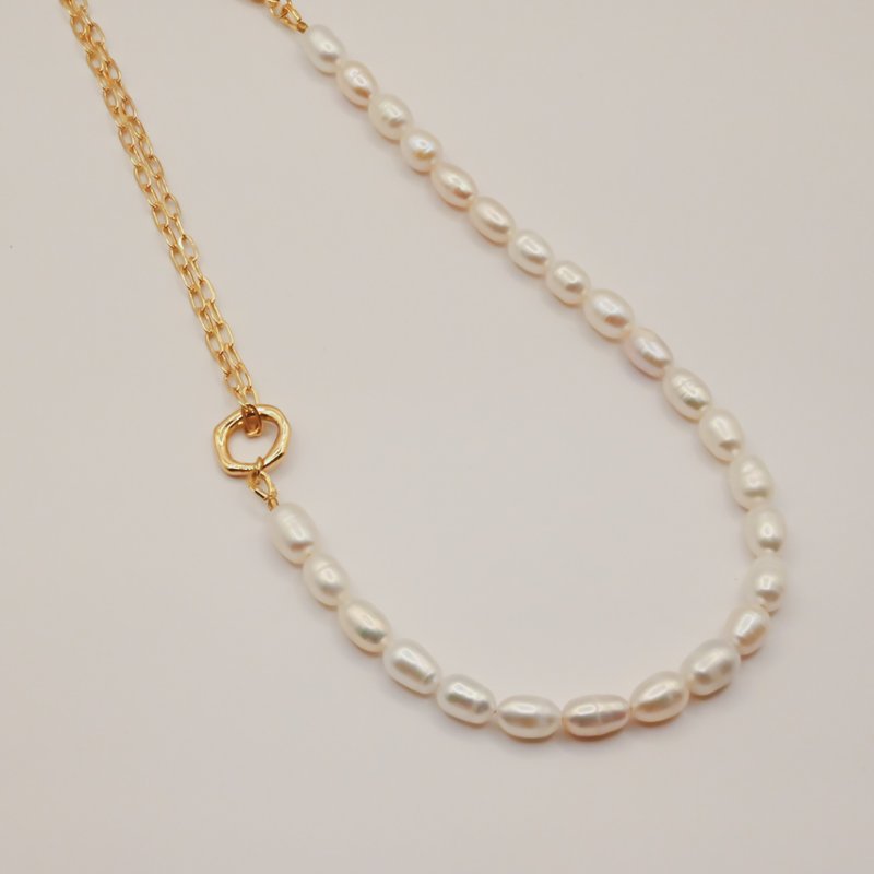 Bianco | Trenta 002 - Necklaces - Pearl Gold