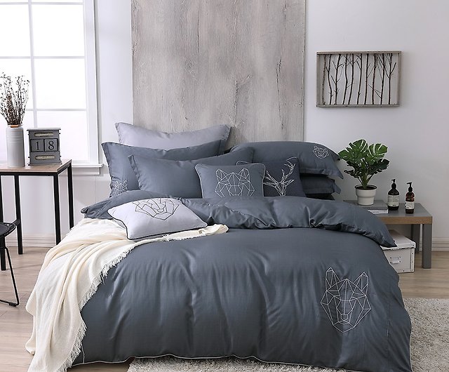 Ol5060 Ray Iron Grey Modal Cotton Bed, How To Iron A Queen Size Duvet Cover