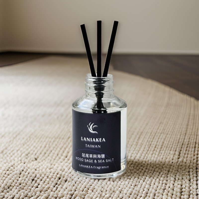 Indoor fragrance small diffuser bottle 30ml | Comes with 6 diffuser sticks | Graduation | Teacher gift - Fragrances - Glass White