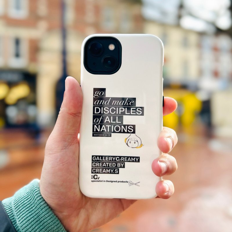 Hipster:C tagline impace phone case - Phone Cases - Plastic White