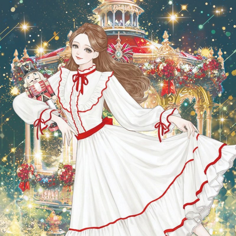 Winter, Spin off, Character, The Nutcracker - 貼紙 - 紙 紅色