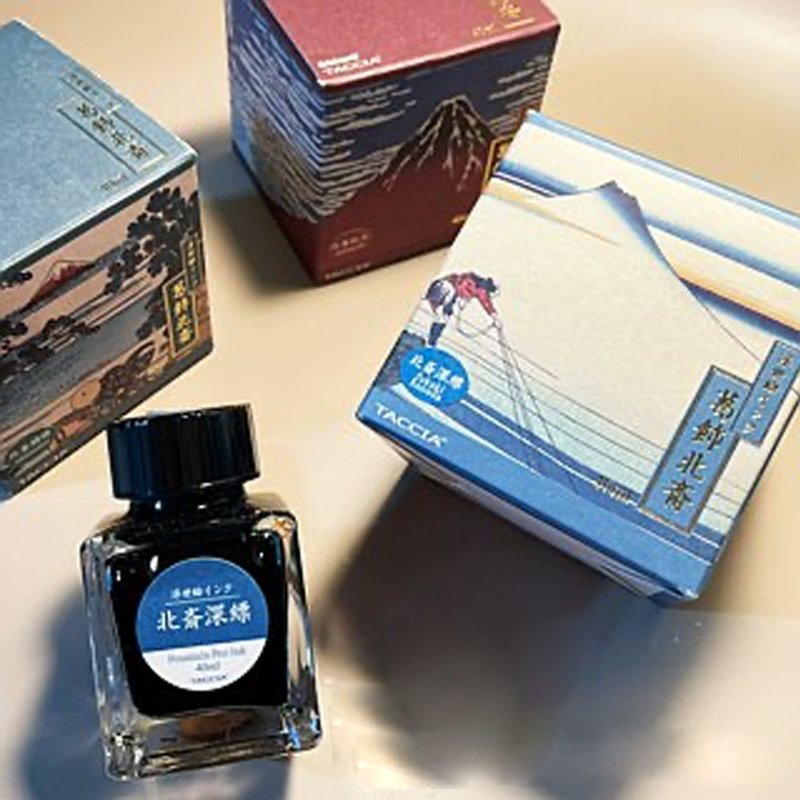 TACCIA 日本浮世繪 葛氏北齋 40ML墨水(深縹) - 墨水/鋼筆墨水 - 其他材質 多色