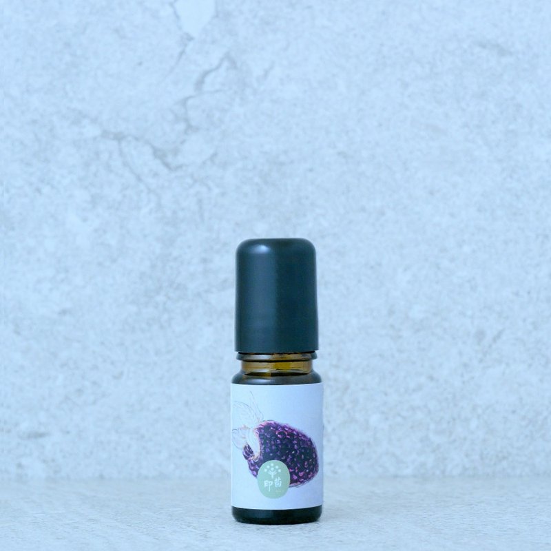 小紫人Oil - 第七脈輪 5ml - 阿育吠陀 頂輪 精油滾珠瓶 - 身體乳/按摩油 - 植物．花 透明