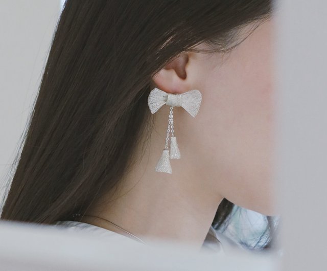 Clip on snowflake on sale earrings