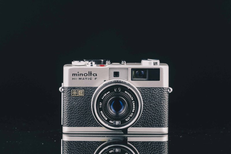 Minolta HI-MATIC F #1028 #135 film camera - Cameras - Other Metals Black