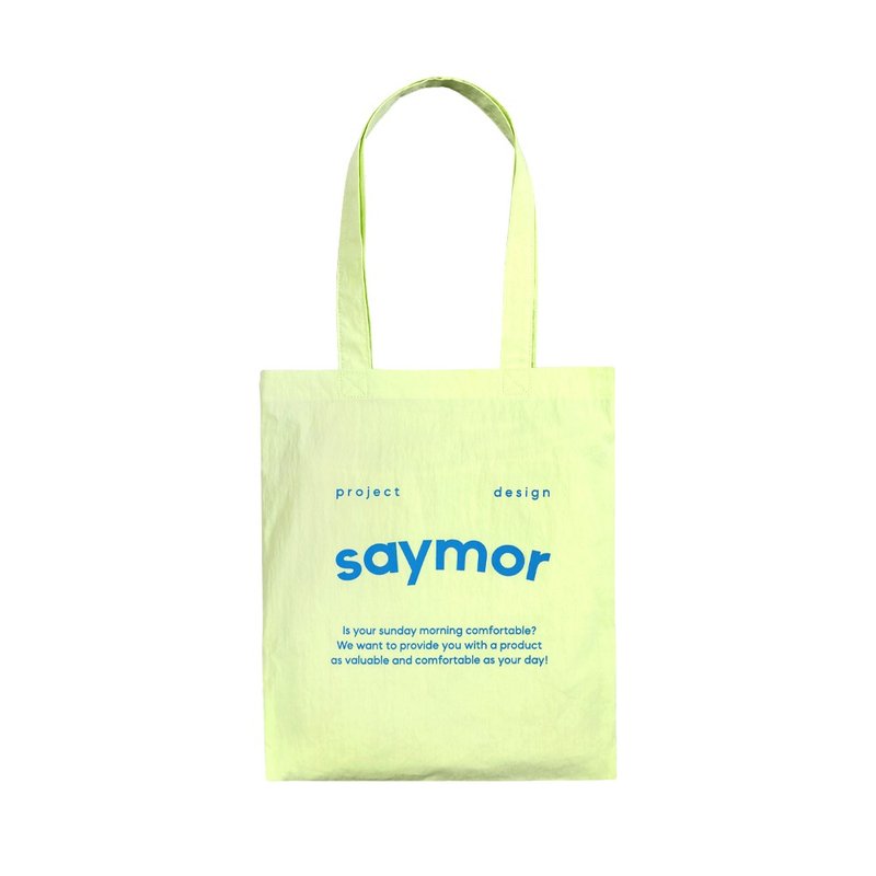 Color eco bag_neon yellow - 手提包/手提袋 - 其他材質 多色