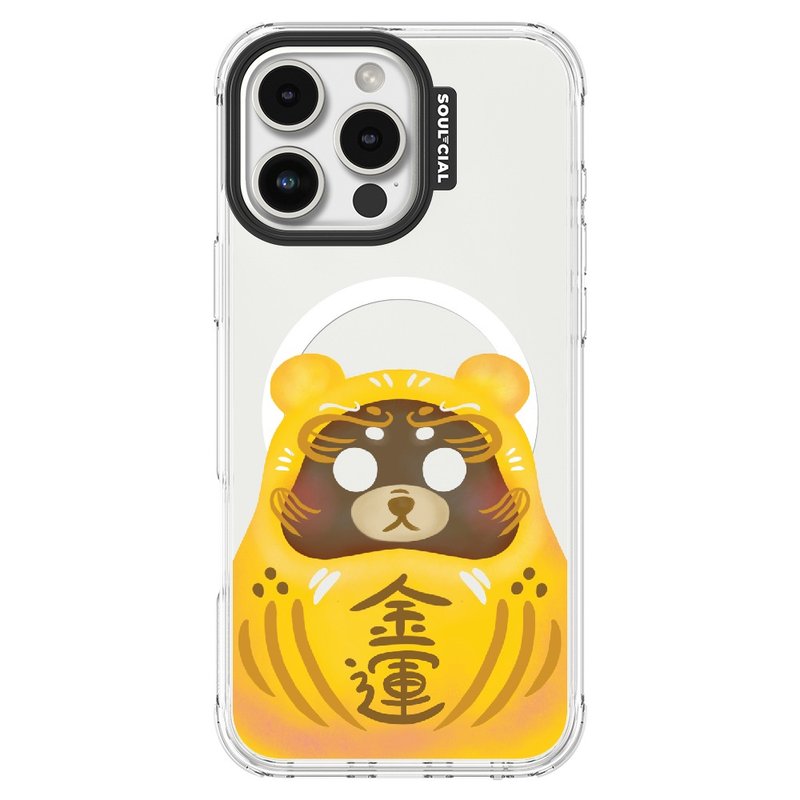 Daruma-DRV Kin'Un Bear iPhone case MagSafe magnetic protective case - Phone Cases - Other Materials 