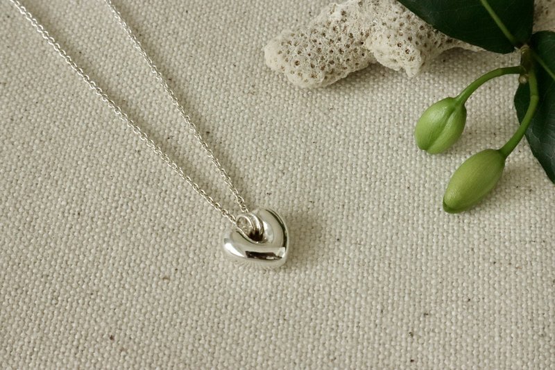 Meijiao metalworking single item series necklace - สร้อยคอ - เงิน สีเงิน