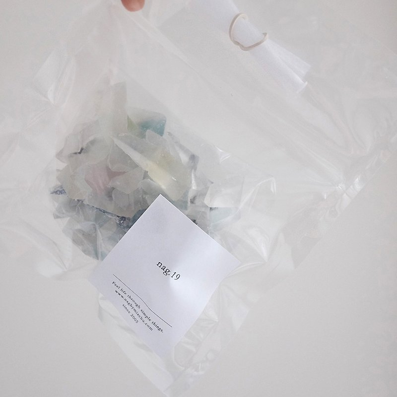 m i n e r a l s | 礦 石 碎 片 洗 手 袋 mesh soap sack - 洗手液/搓手液 - 其他材質 透明