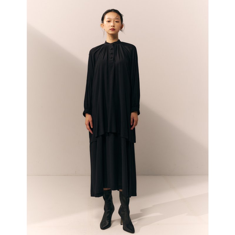 Kaftan Dress/ Black - One Piece Dresses - Other Materials Black