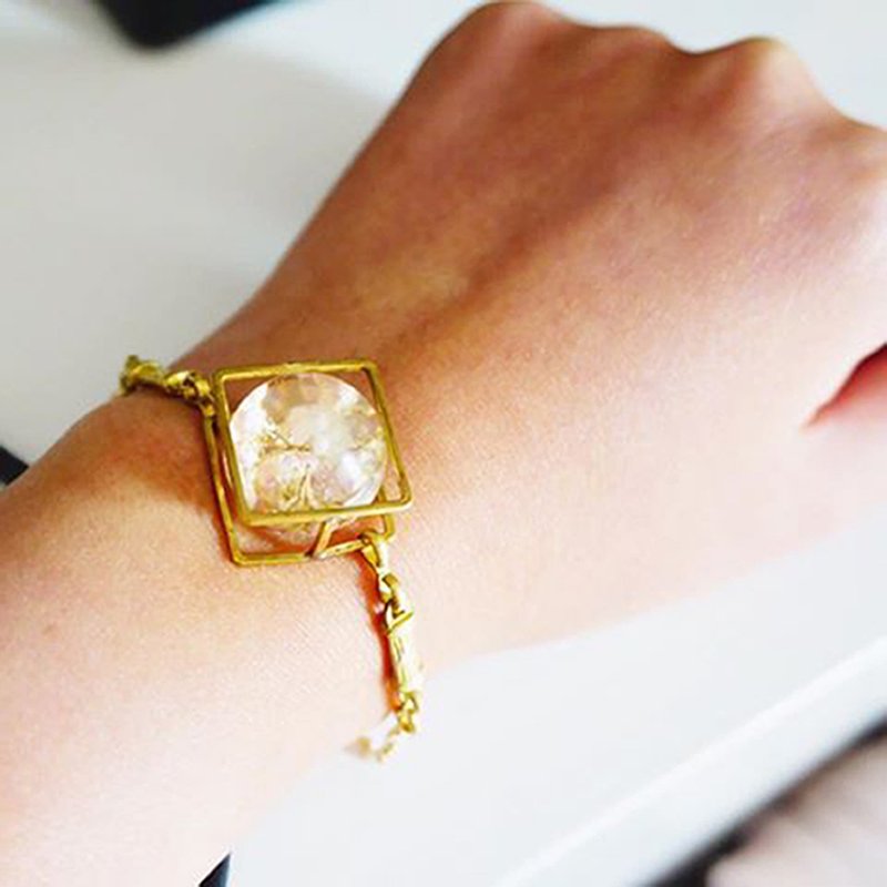 Dreamy Marble Bracelets/ 米香銅飾手鍊 - 手鍊/手環 - 其他金屬 