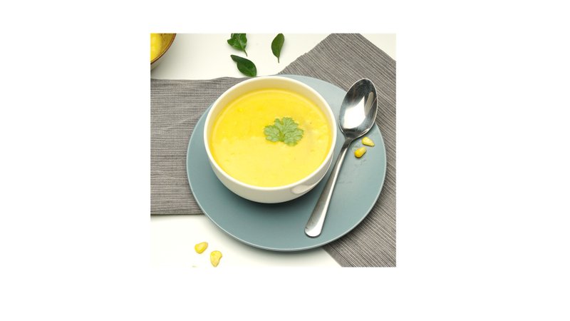 [Cold delivery] Hong Kong organic sweet corn and onion soup (lacto-vegetarian), reheat and ready to eat, full of nutrition - อาหารคาวทานเล่น - อาหารสด สีเหลือง