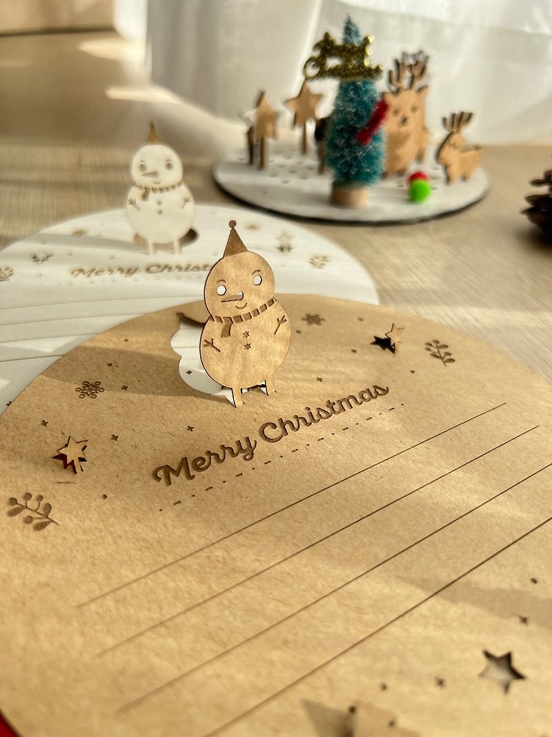 Snowman Christmas card handmade card - Cards & Postcards - Paper 