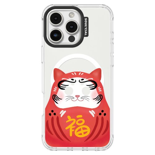SOUL-CIAL Daruma達摩-DRV Fuku Cat iPhone 手機殼 MagSafe 磁吸保護殼