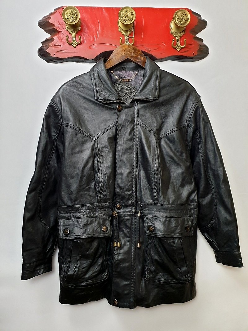Little Tortoise Ge Ge-Italian Real Sheepskin Short Coat - Men's Coats & Jackets - Genuine Leather 