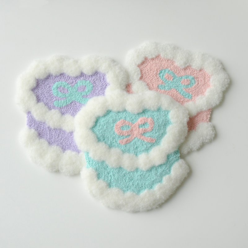 手工刺繡蛋糕套裝 - DIY 迷你收納/牆面裝飾/材料包/成品 - 編織/刺繡/羊毛氈/縫紉 - 棉．麻 