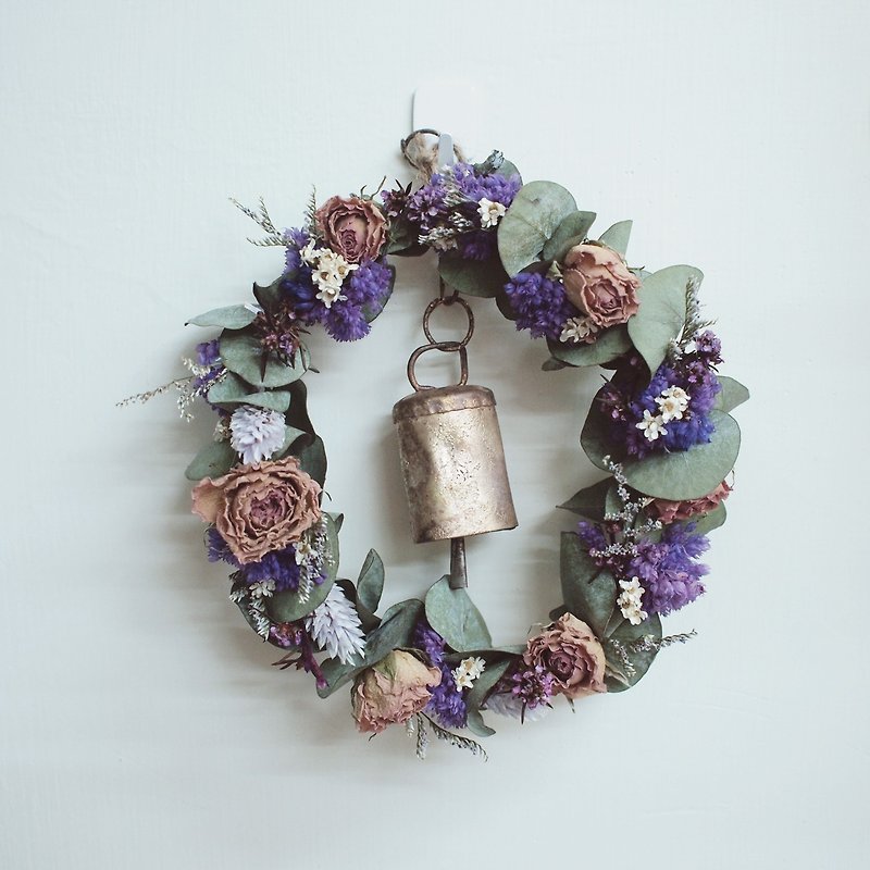 Cat old flowers | Eugene dry small wreath gift pendant office small things - Plants - Plants & Flowers Purple
