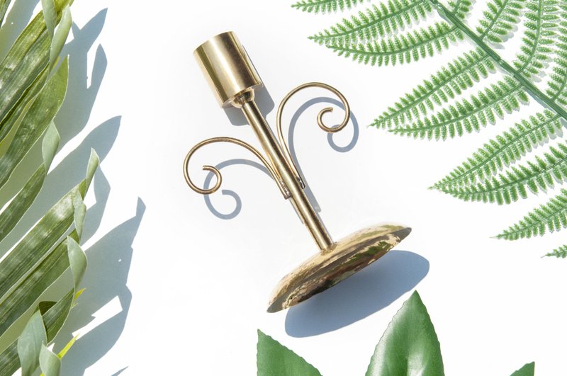 Handmade Bronze Candle Holder/Copper Candle Holder/Bohemian Candle Holder-European Classical Style Tall Candle Holder - เทียน/เชิงเทียน - ทองแดงทองเหลือง หลากหลายสี