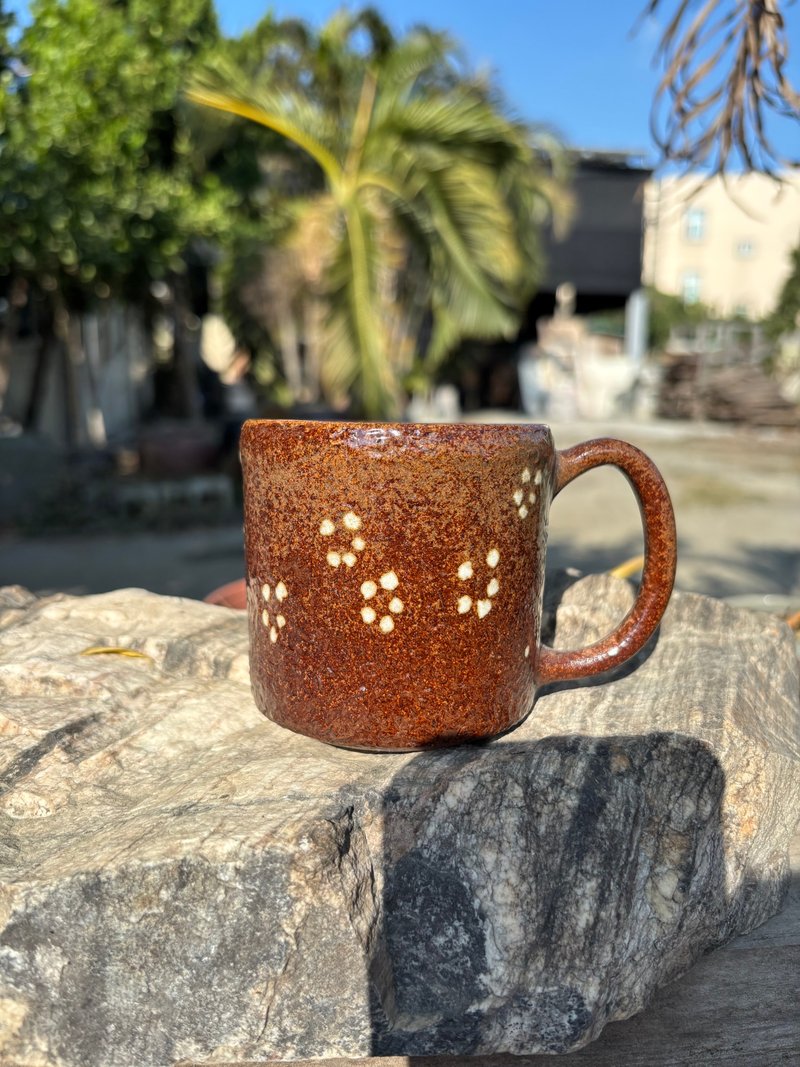 White Plum Mug - Mugs - Pottery Brown
