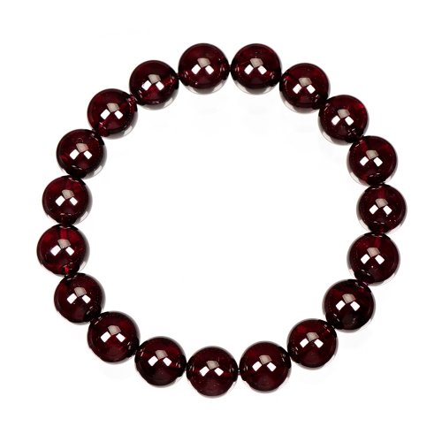 正佳珠寶 Gemsrich Jewelry 【正佳珠寶】石榴石 頂級翠亮透紅石榴 9.8-10.2mm 石榴石手珠