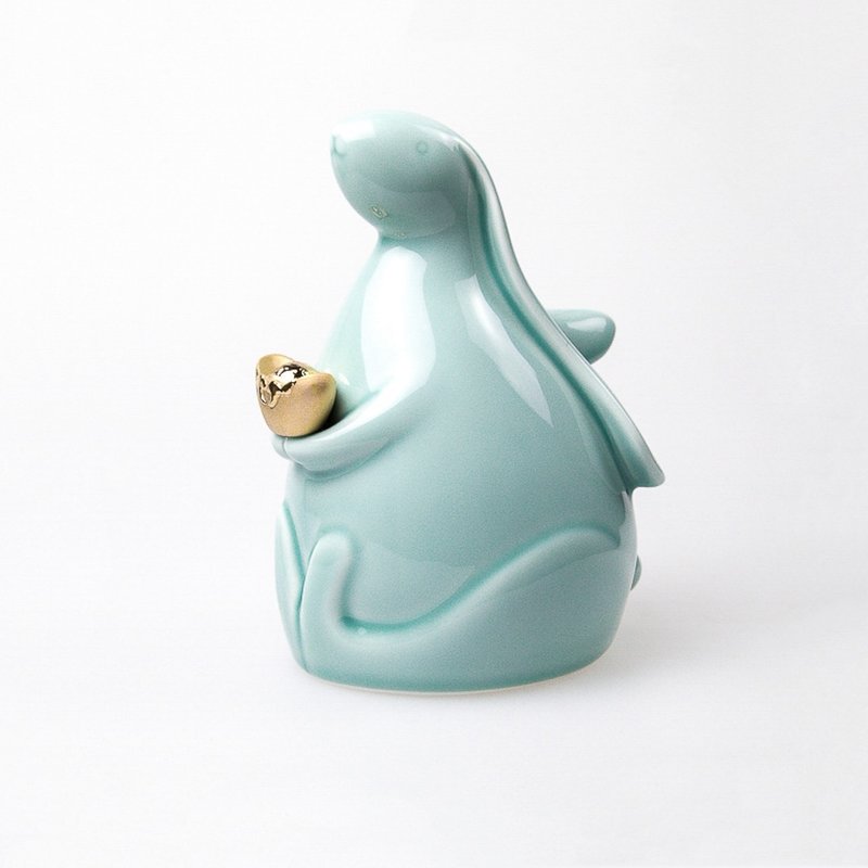 WELCOME兔 - 青瓷 | 存錢收納罐 | 禮品 - 擺飾/家飾品 - 瓷 藍色