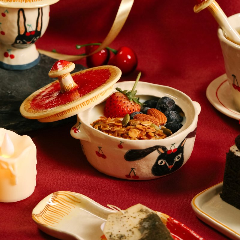 Mushroom mini Pot - 其他 - 陶 紅色