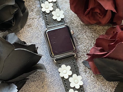 Eternitizzz 錶帶及手錶設計工房 母親節禮盒 Apple Watch 蘋果錶帶, 黑色Togo iWatch Band 41mm