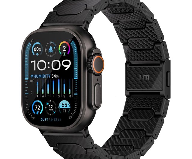 JM 1K カーボンファイバー磁気 Apple Watch ストラップ - ショップ Just Mobile 時計ベルト・時計バンド - Pinkoi