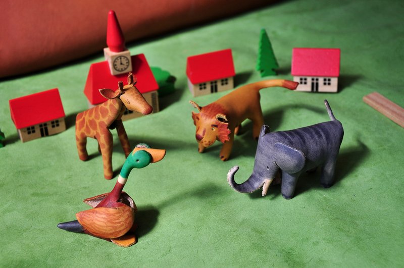 皮塑動物吊飾擺飾 - 吊飾/掛飾 - 真皮 多色