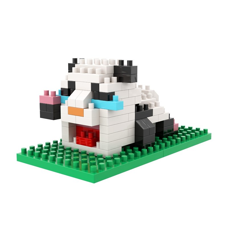 Archbrick Heartbreaking Panda Pixel Brick Nanoblock - เกมปริศนา - พลาสติก หลากหลายสี