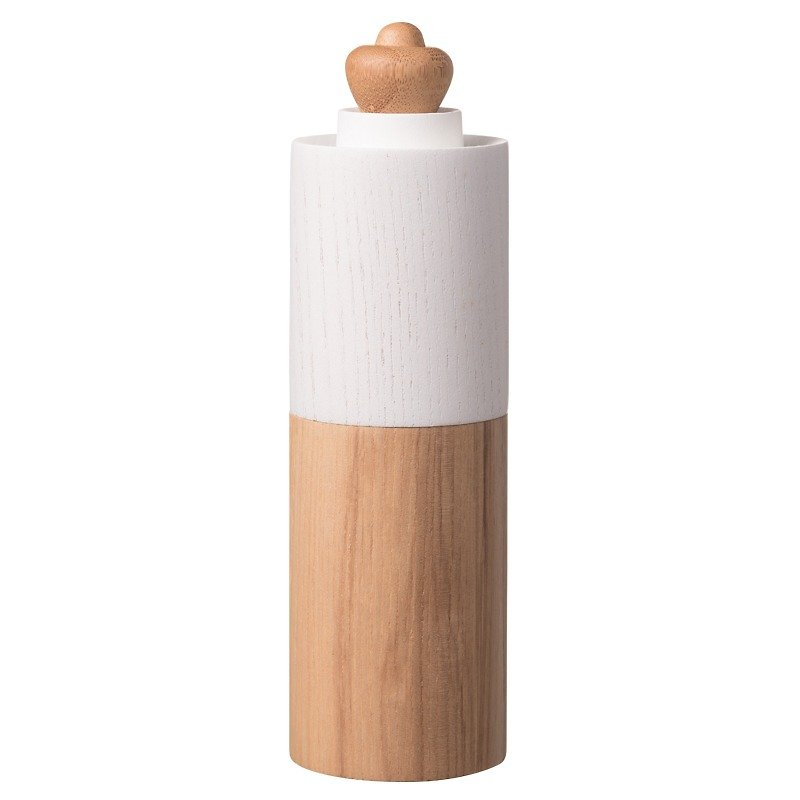 BONNSU reflection of wooden pepper and salt shaker - pure white logs - Food Storage - Wood 