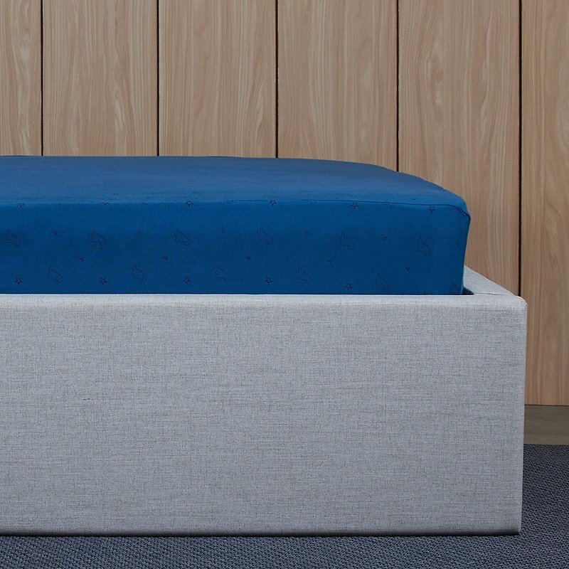 Pure cotton dinosaur print single bed bag-Prussian blue - เครื่องนอน - ผ้าฝ้าย/ผ้าลินิน สีน้ำเงิน
