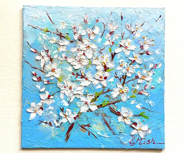 荷を花に変えて　　絵画原画 Amazon.co.jp: 絵画 すずらん 花の絵 玄関 「巡る幸せを花束に