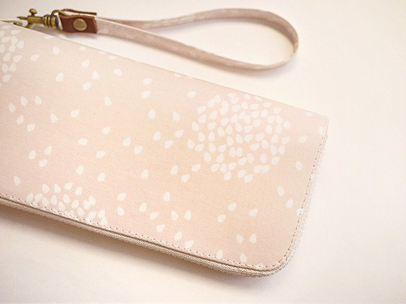 Flower Images. Waterproof long clip (pink) / wallet / purse / purse - กระเป๋าสตางค์ - วัสดุกันนำ้ สึชมพู
