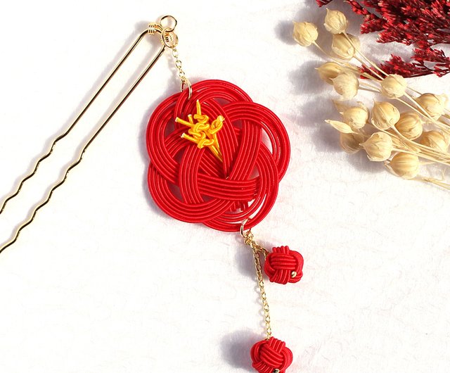 japanese style hair accessory / mizuhiki / japan