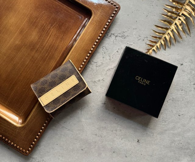CELINE - 【中古】 セリーヌ コインケース マカダム デニム