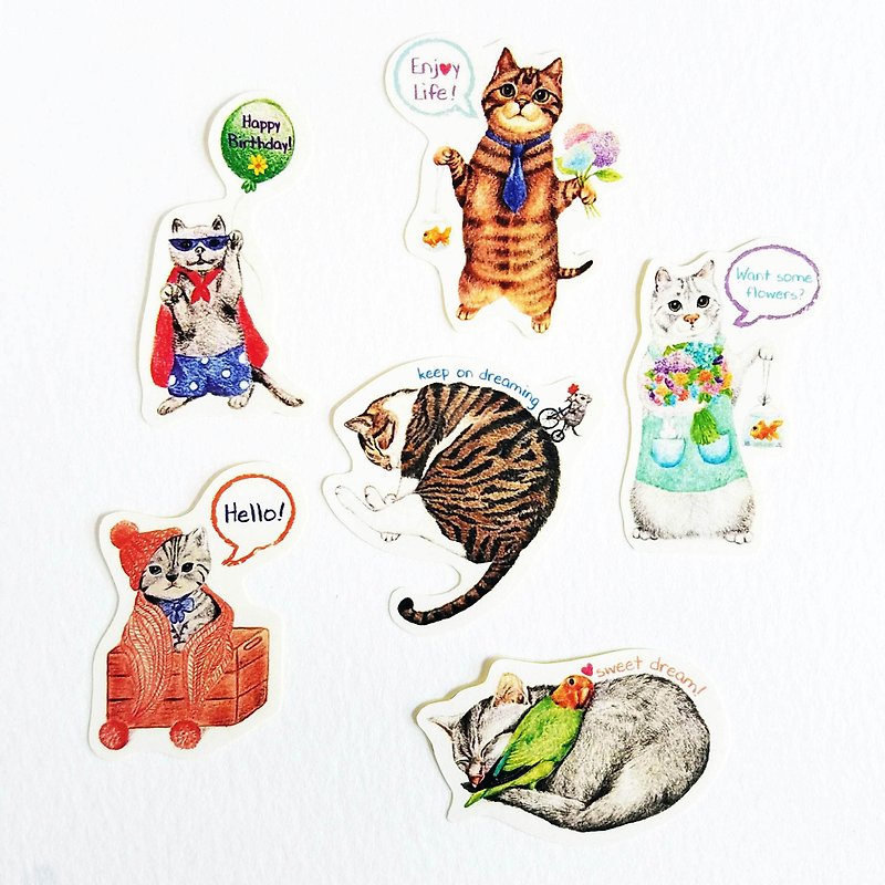 Kitty sticker pack - สติกเกอร์ - กระดาษ หลากหลายสี
