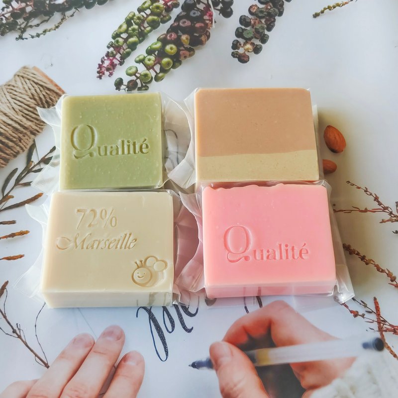 [Gift] Four Elf Moisturizing Bath Handmade Soap Set - Soap - Other Materials Multicolor