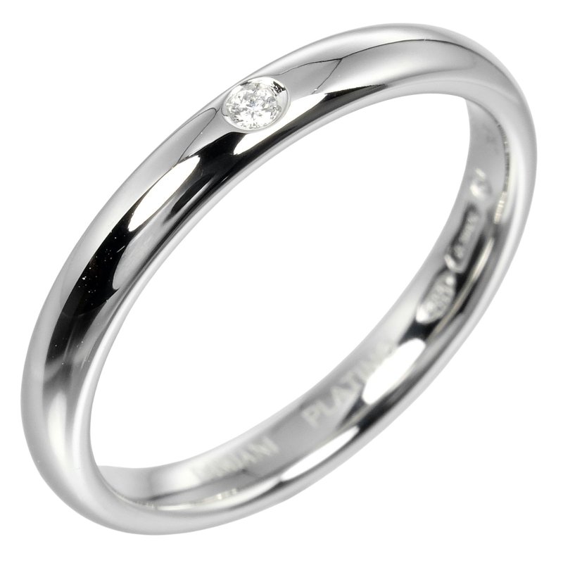 【日本直送】ダミアーニ Damiani ヴェラモーレ 6.5号 リング 指輪 Pt950プラチナ ダイヤモンド 約3.2g【中古】Aランク - 戒指 - 貴金屬 銀色