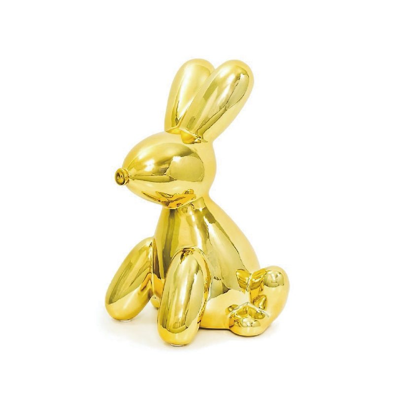 Canada Made by Humans Animal Shaped Money Tray - Rabbit (Gold) - Stuffed Dolls & Figurines - Pottery Gold