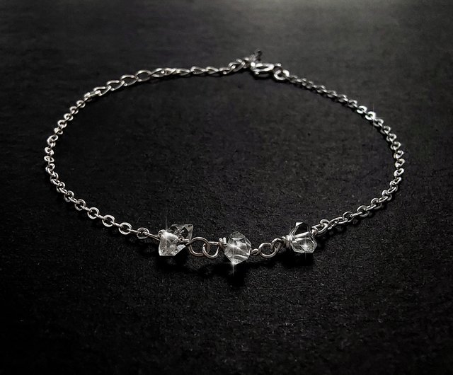 14kgf Herkimerdiamond bracelet        