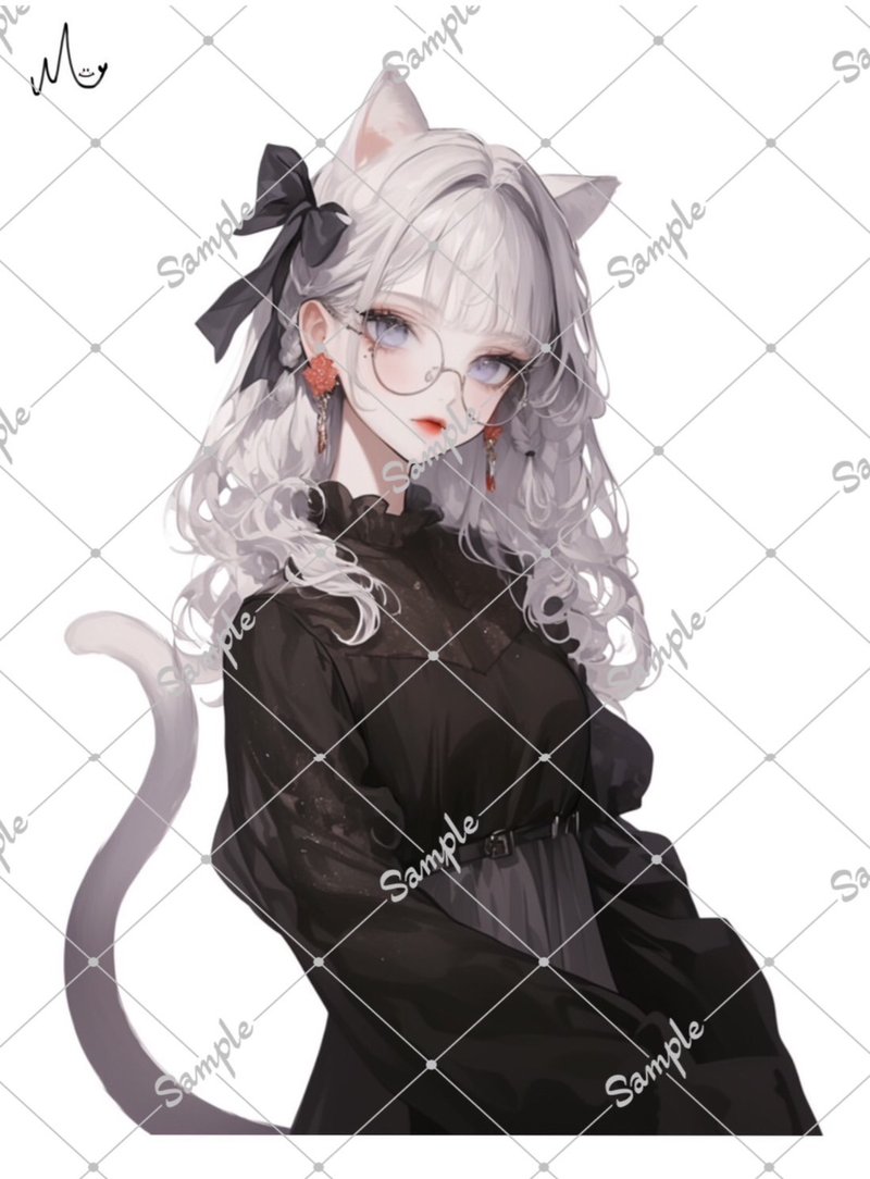 オリジナル人物ステッカー - 貼紙 - 紙 