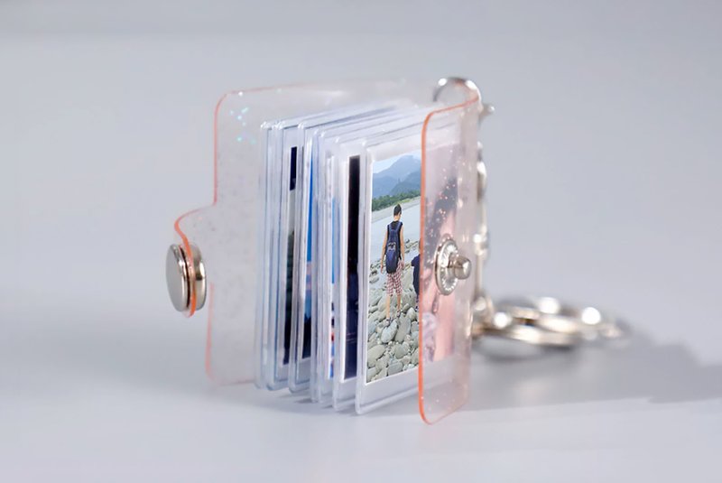 迷你 相冊 / 情侶 親子 明星 寵物 / 鑰匙扣 / 來圖印刷 隨身影集 - 鑰匙圈/鑰匙包 - 紙 透明