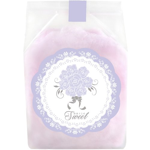 綿菓子工坊 Mianguozi Cotton Candy 【綿菓子】袋裝棉花糖-甜蜜紫(10入/組)