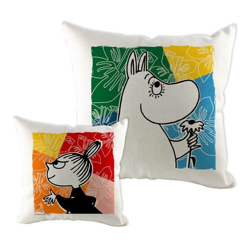 我適文創 【Moomin】居家抱枕 30X30 抱枕 嚕嚕米 夏日村間 北歐森林系